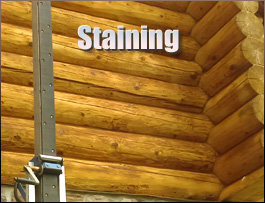  Youngstown, Ohio Log Home Staining